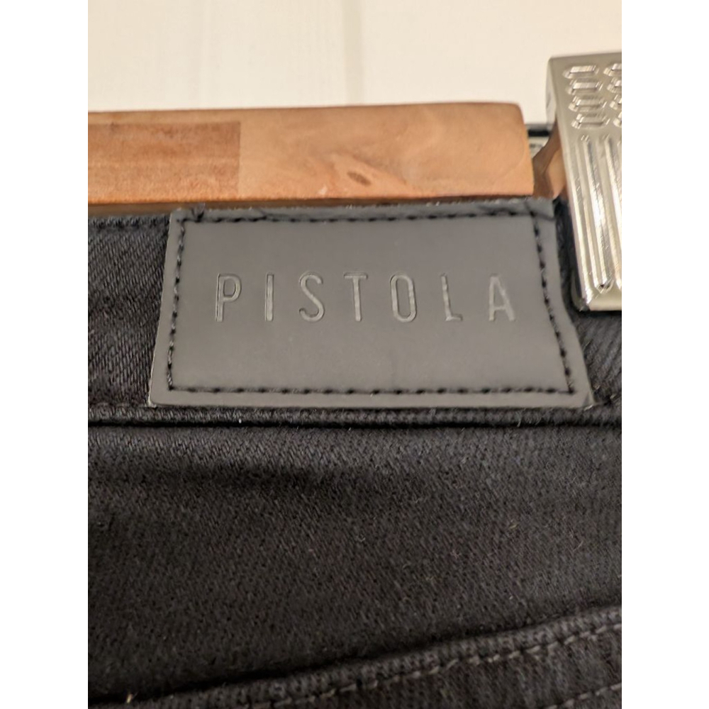 Pistola Dark Black Colleen Super High Rise Slim Boot Slit Ankle Vented Teagan29 - Picture 10 of 14